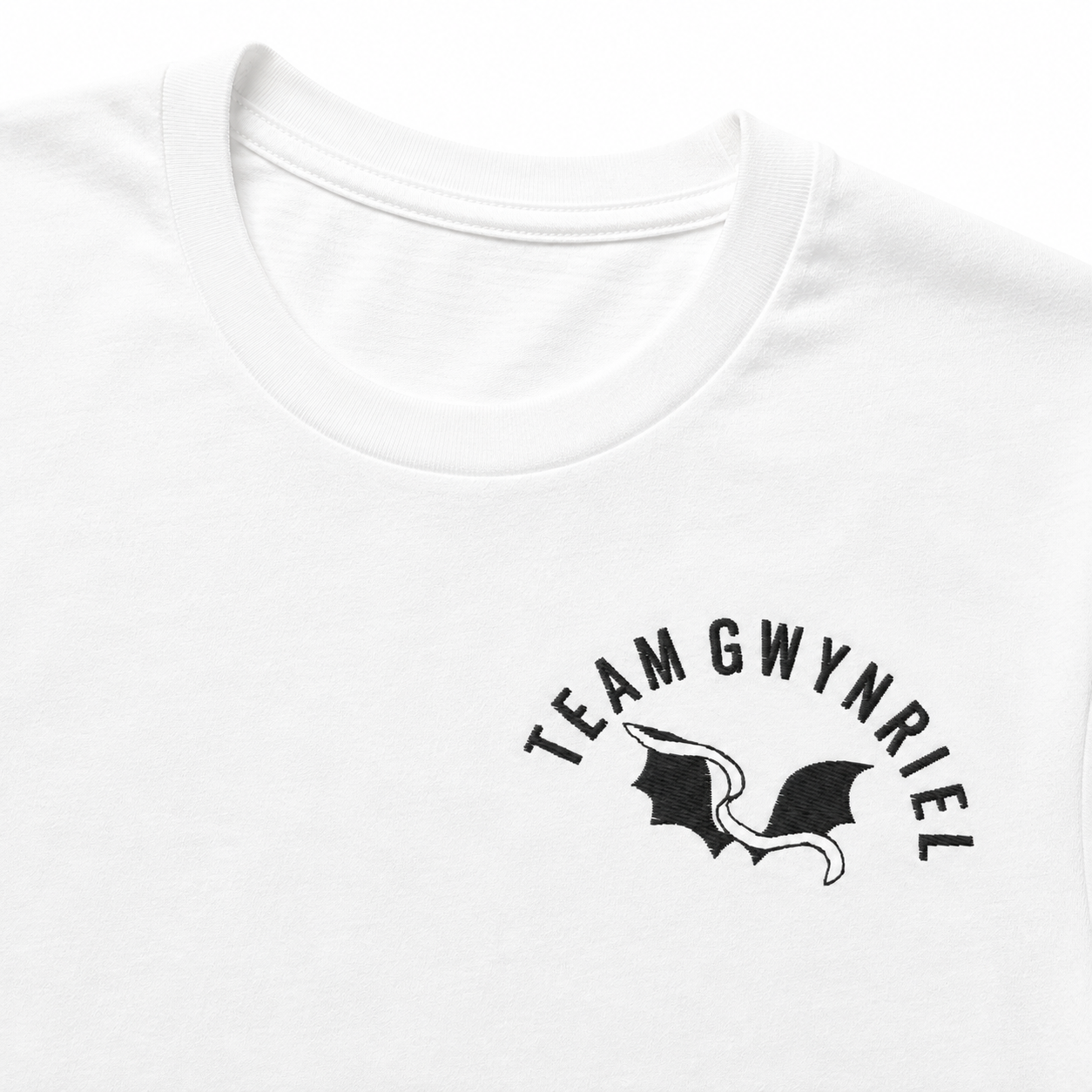 "Team Gwynriel" Women's Embroidered t-shirt - White
